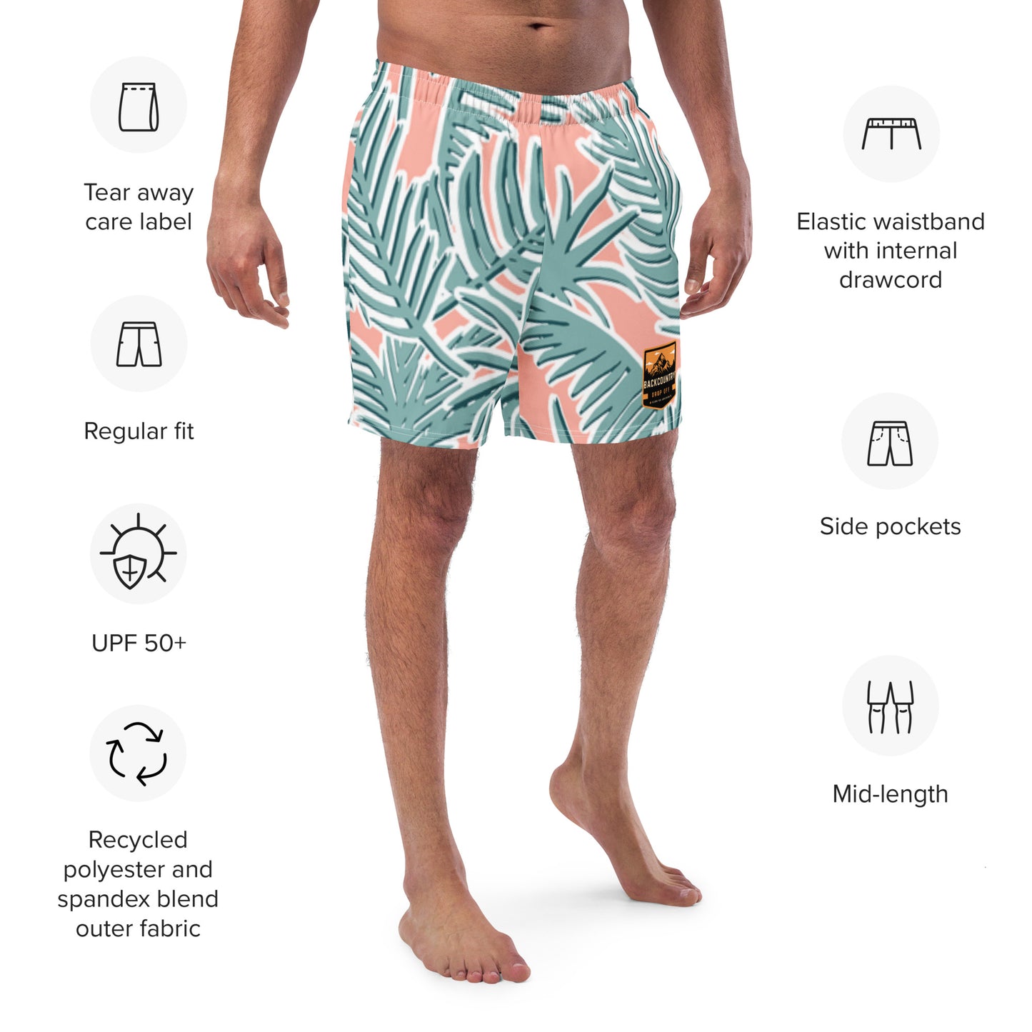 Adult Backcountry Drop-Off Swim Trunks