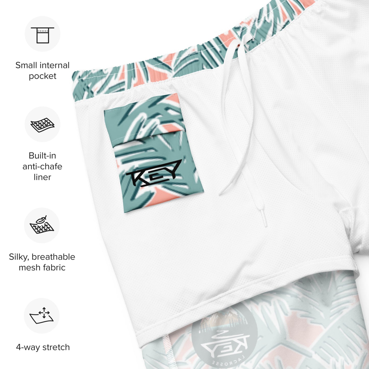 Men's Key Lacrosse Swim Trunks