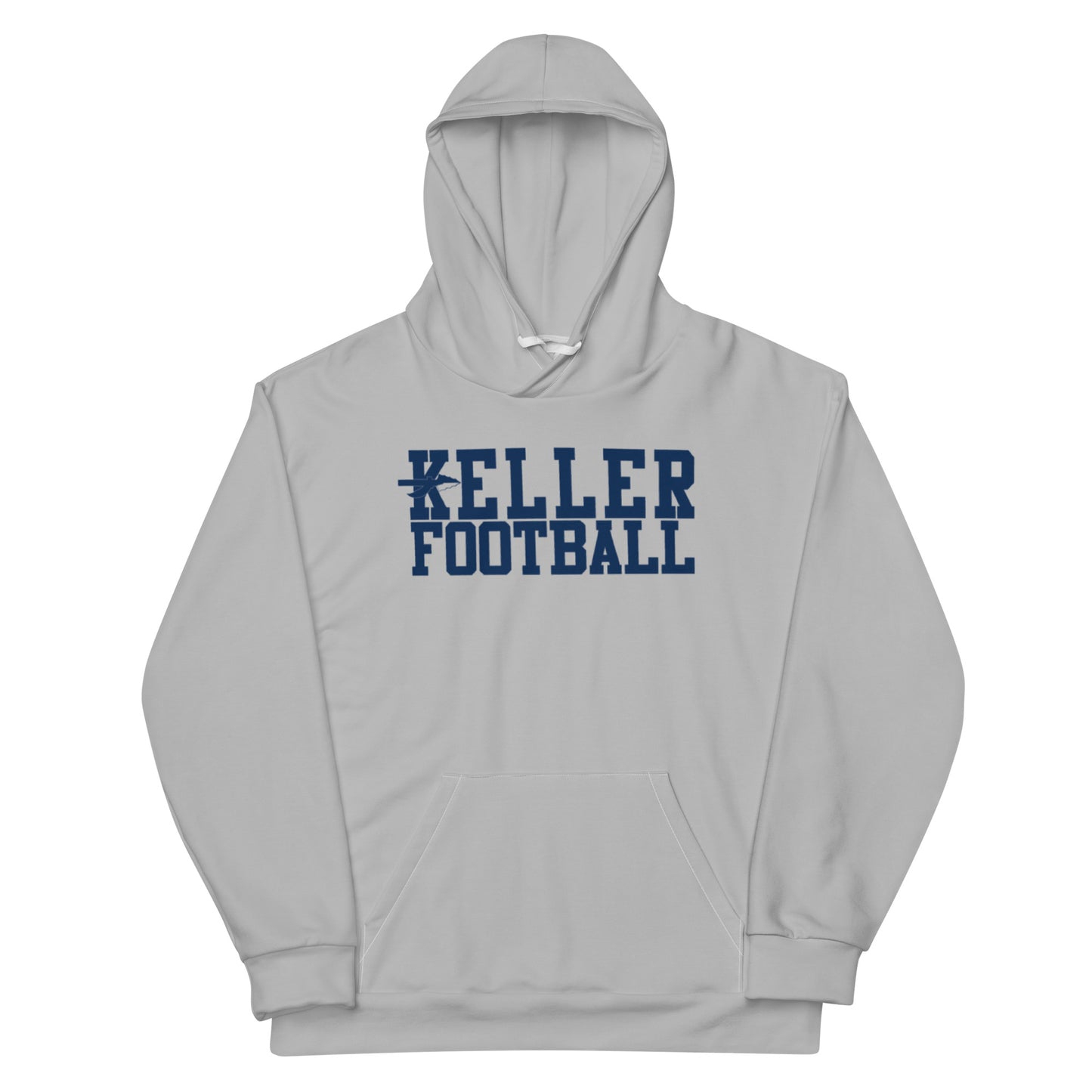 Adult Keller Football Performance Hoodie - Grey