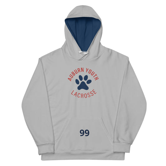 Adult Auburn Lacrosse Performance Hoodie - Personalized