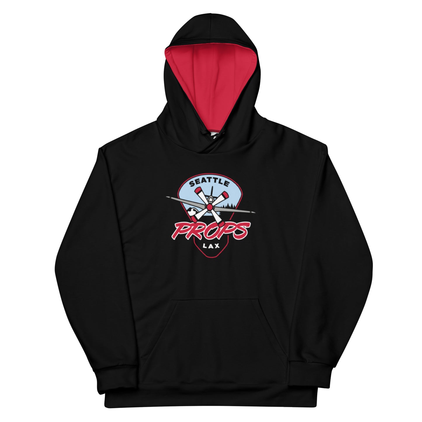Adult Seattle Props Lacrosse Premium Performance Hoodie