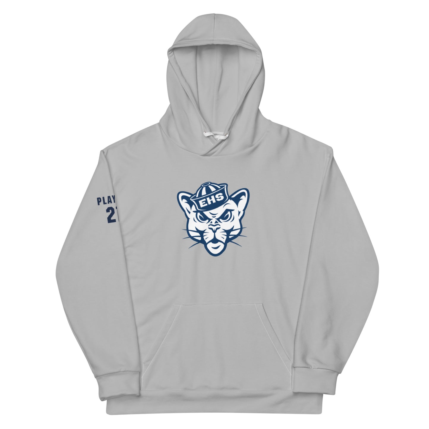 Adult Evergreen Cougars Lacrosse Performance Hoodie - Personalized