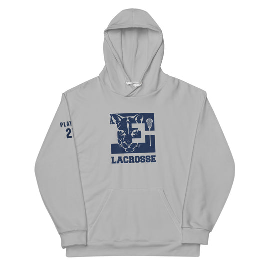 Adult Evergreen Cougars Lacrosse Performance Hoodie - Personalized