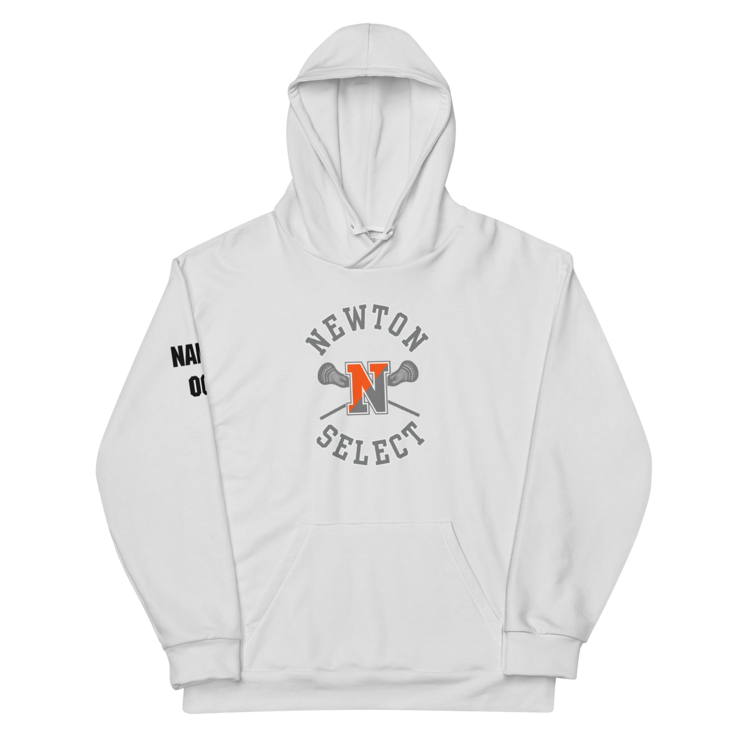 Personalizable - Adult Newton Lacrosse Premium Performance Hoodie