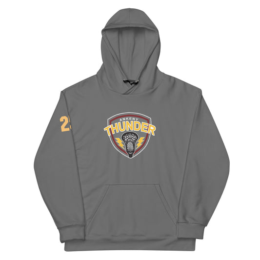 Adult Ankeny Thunder Lacrosse Premium Performance Hoodie - Personalized
