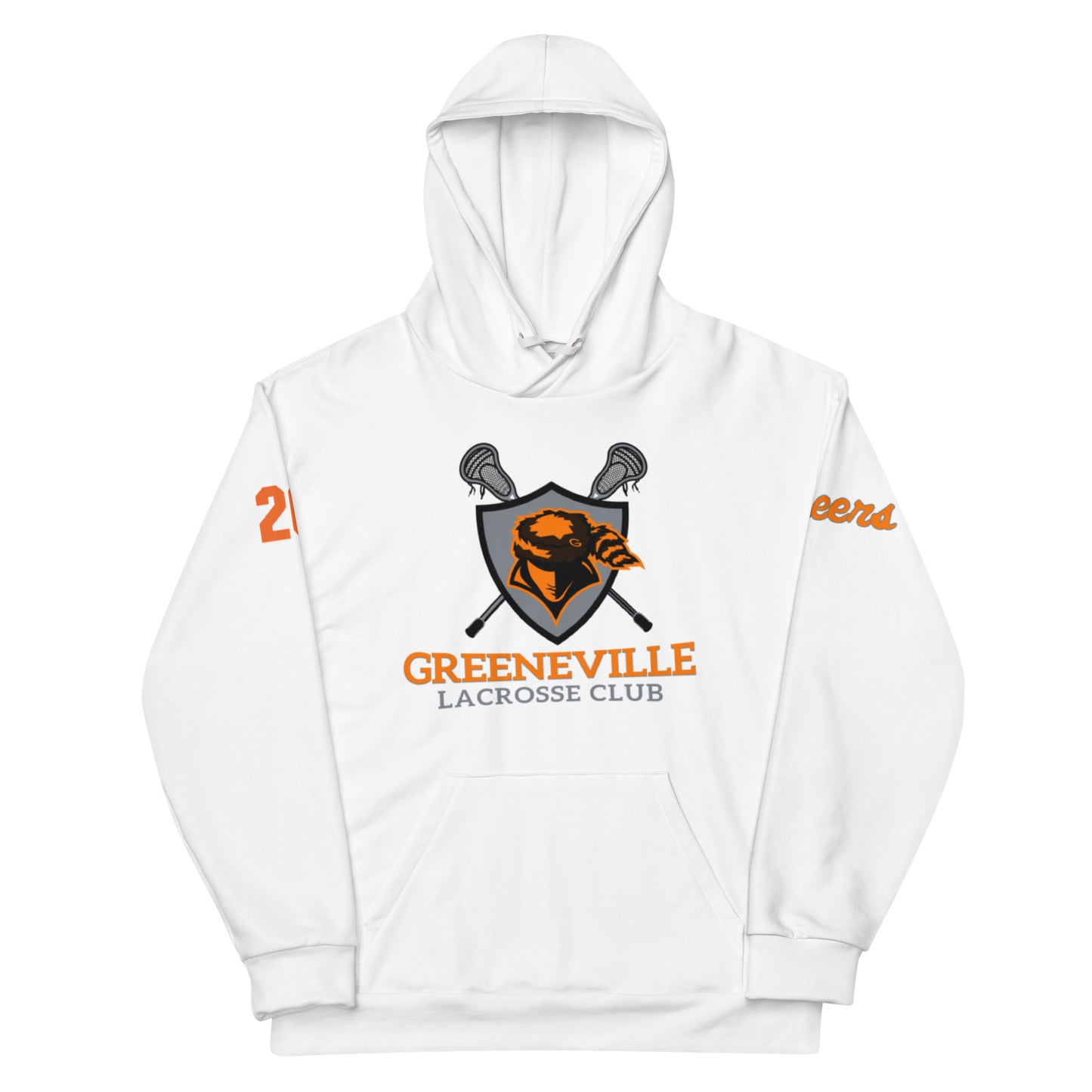 Adult Greeneville Lacrosse Premium Performance Hoodie - Personalized