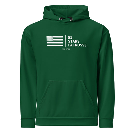 Adult 51 Stars Lacrosse Premium Performance Hoodie