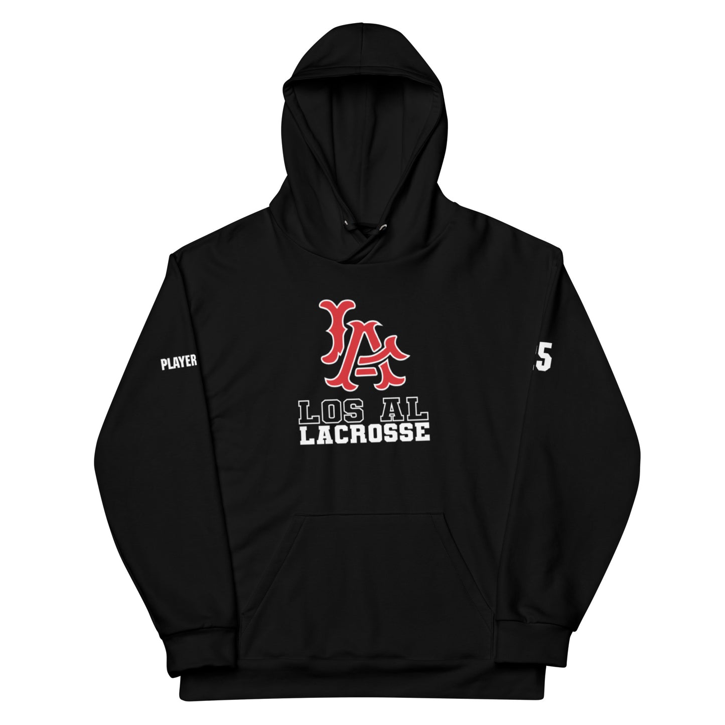 Adult Los Al Lacrosse Premium Performance Hoodie - Personalized