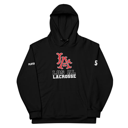 Adult Los Al Lacrosse Premium Performance Hoodie - Personalized
