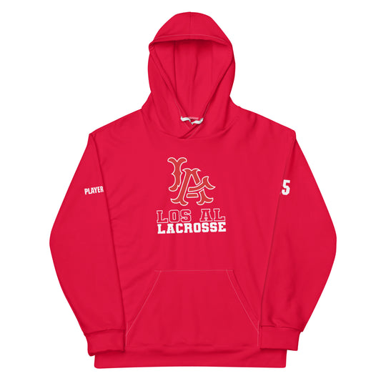 Adult Los Al Lacrosse Premium Performance Hoodie - Personalized
