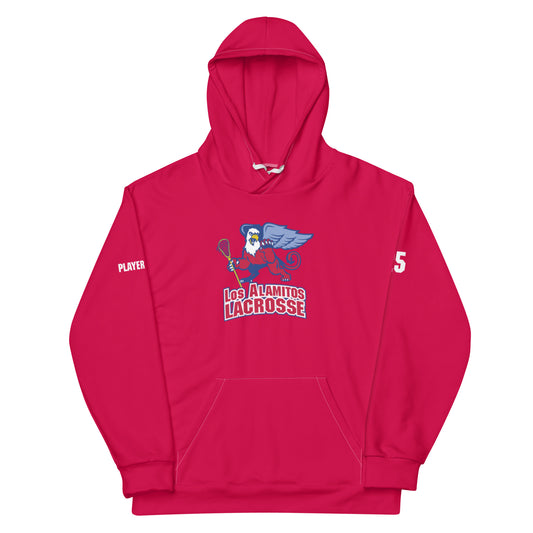 Adult Los Al Lacrosse Premium Performance Hoodie - Personalized
