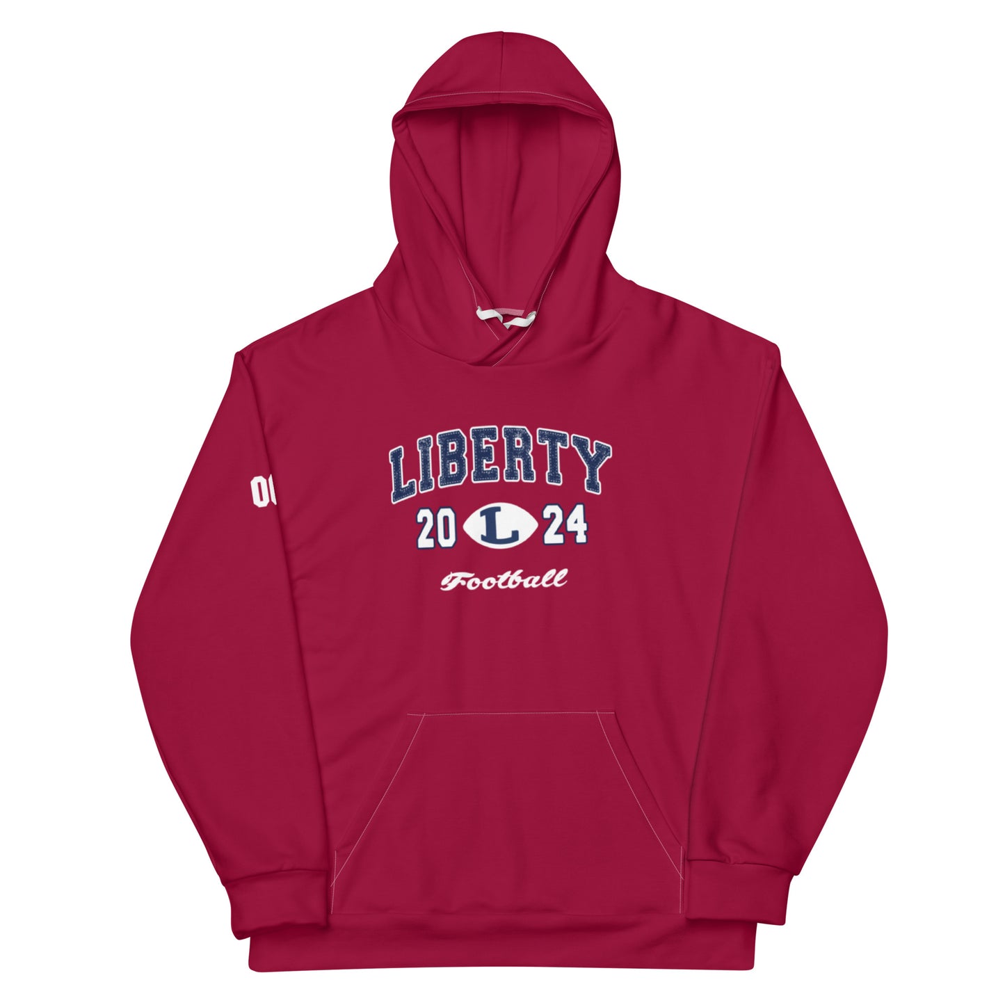 Adult Liberty Football Premium Performance Hoodie - Personalized