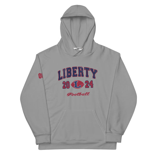 Adult Liberty Football Premium Performance Hoodie - Personalized