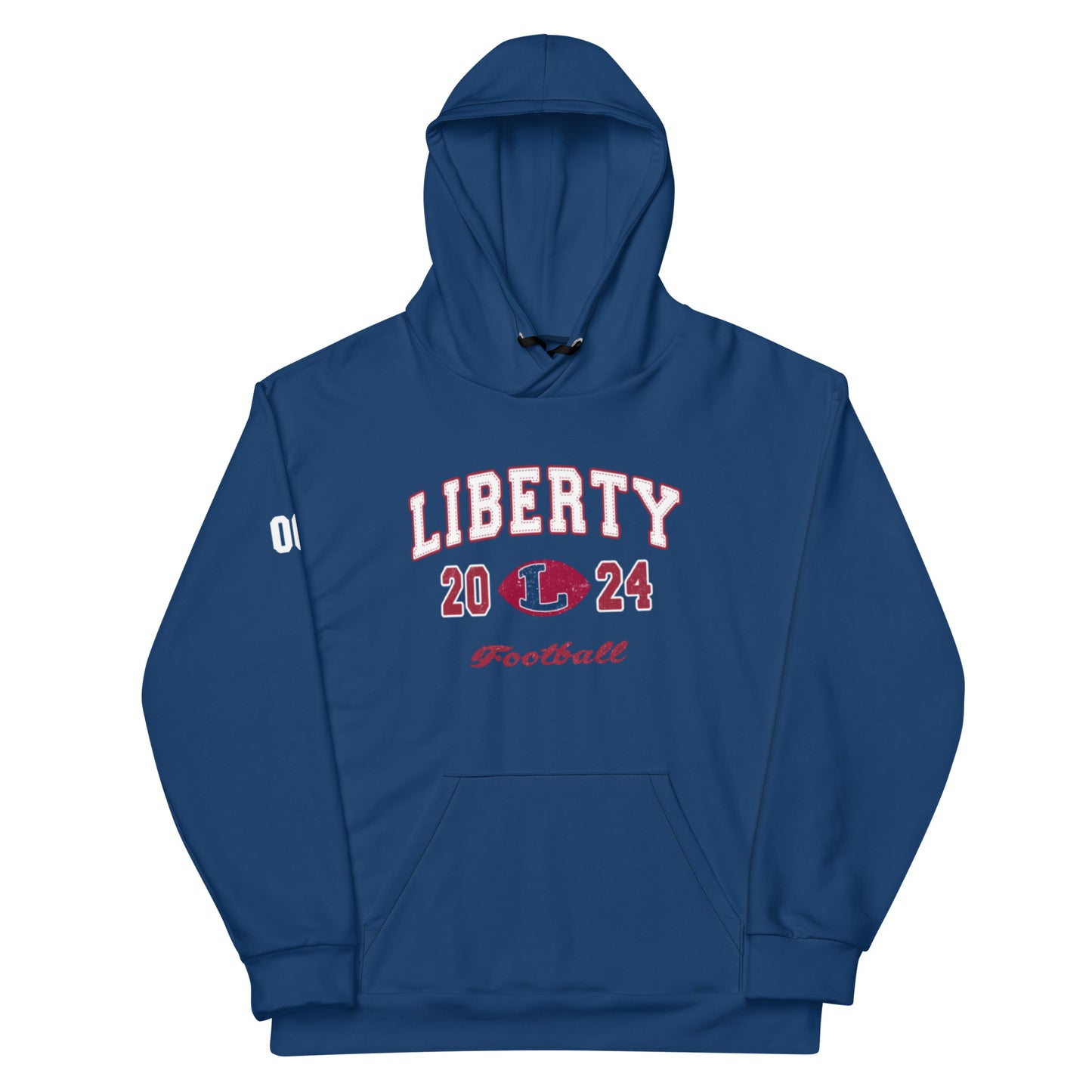 Adult Liberty Football Premium Performance Hoodie - Personalized