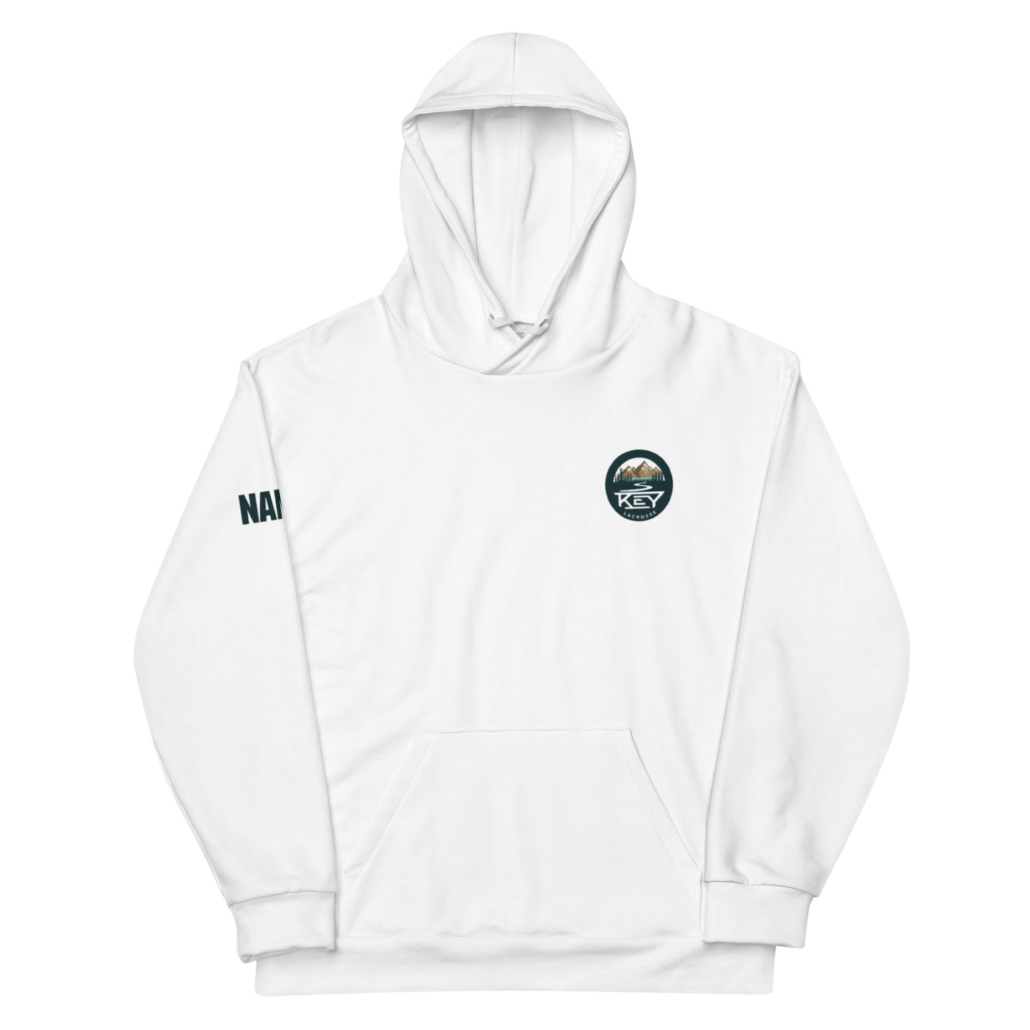 Adult Key Lacrosse Premium Performance Hoodie - Personalized