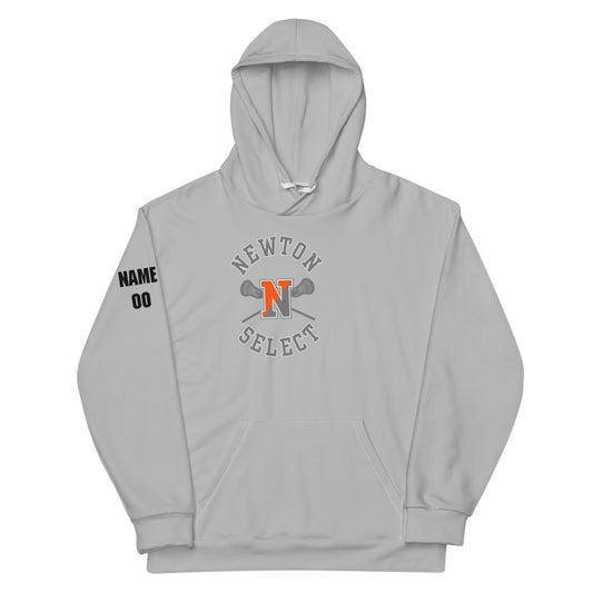 Personalizable - Adult Newton Lacrosse Premium Performance Hoodie