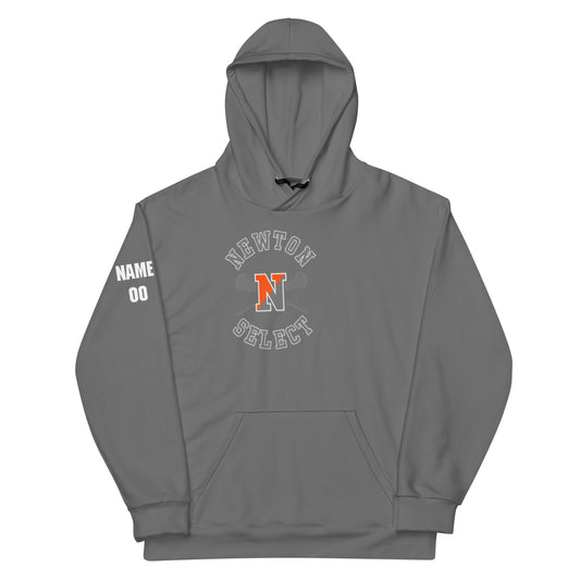 Personalizable - Adult Newton Lacrosse Premium Performance Hoodie