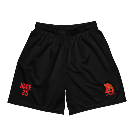 Adult Pacific Grove High School Men's Lacrosse Performance Mesh Shorts - Personalized