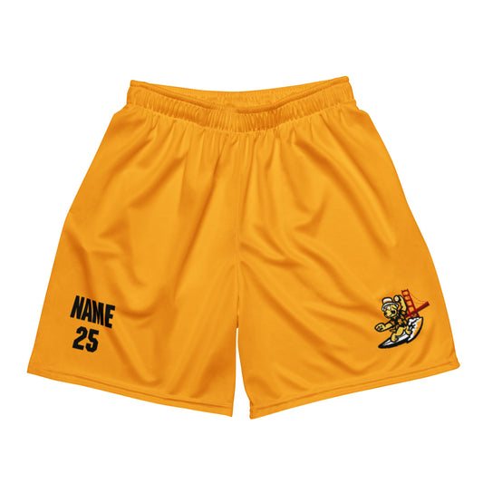 Personalizable - Adult YouthGold Performance Mesh Shorts