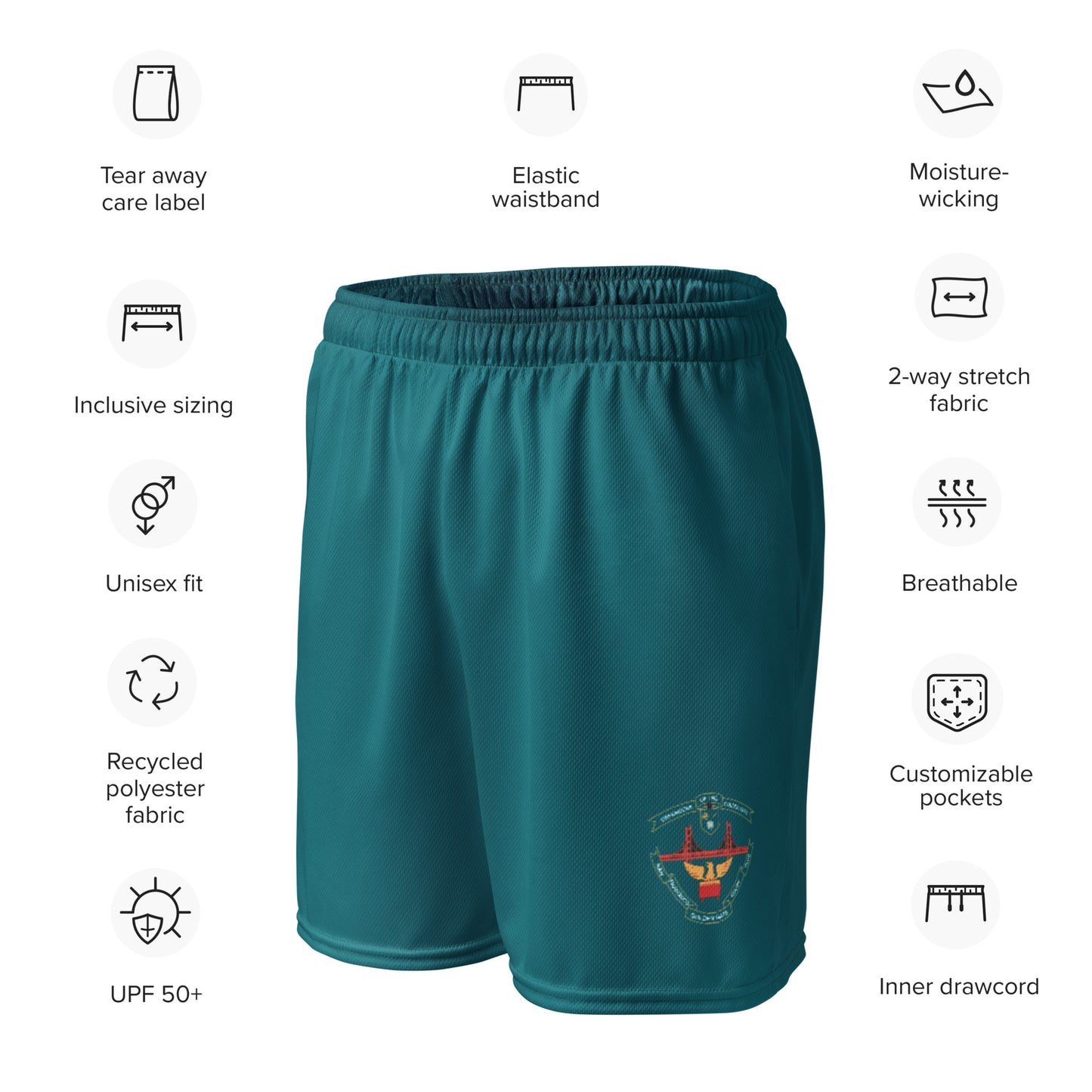 Adult/Youth SFGG Rugby Performance Mesh Shorts
