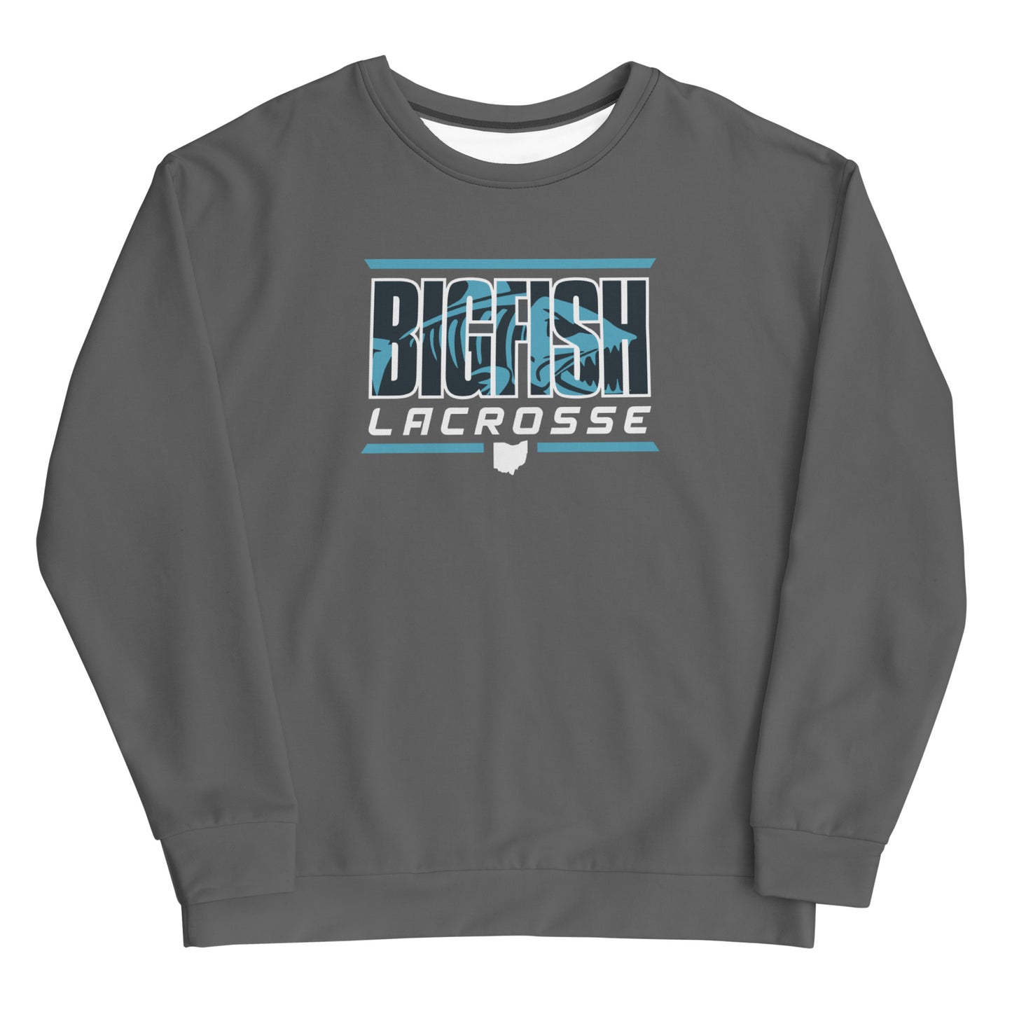 Adult Big Fish Lacrosse Performance Crewneck Sweatshirt