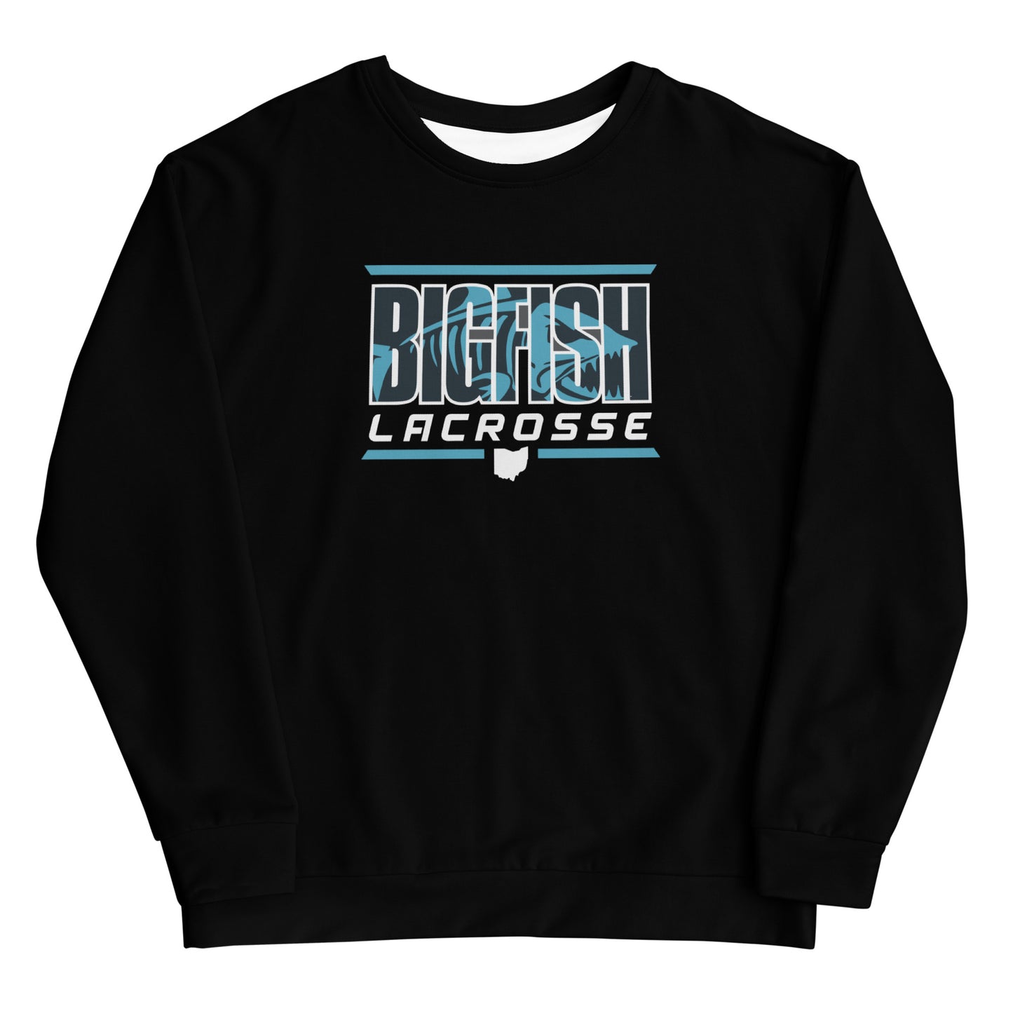 Adult Big Fish Lacrosse Performance Crewneck Sweatshirt