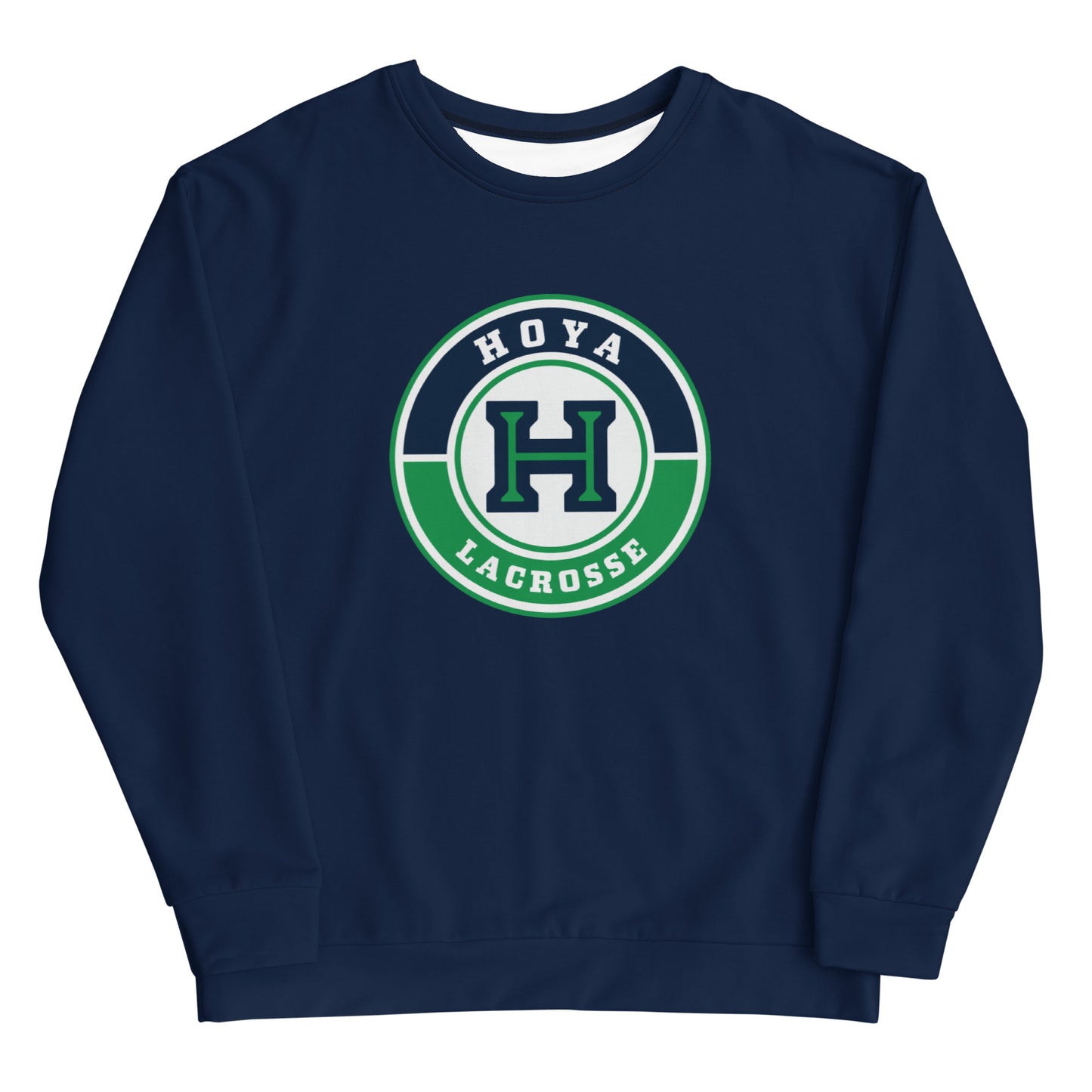 Adult Hoya Lacrosse Performance Crewneck Sweatshirt