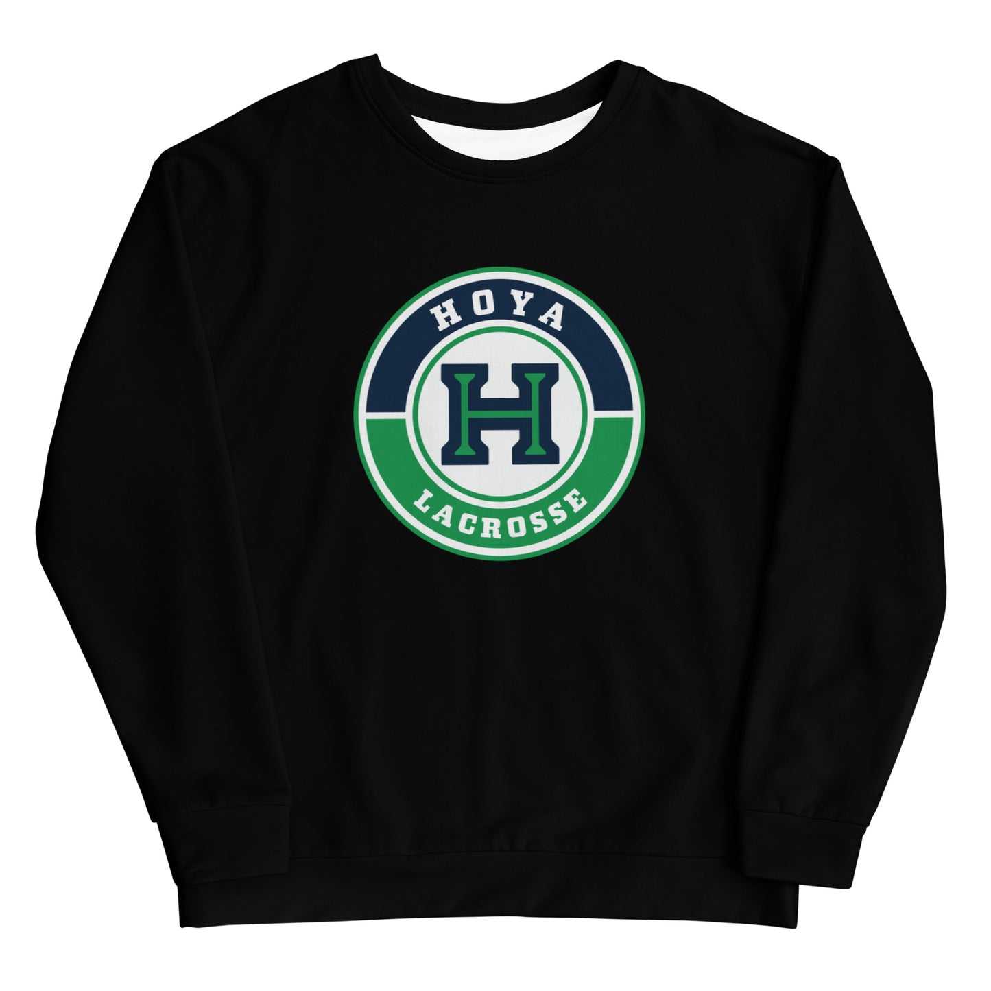 Adult Hoya Lacrosse Performance Crewneck Sweatshirt