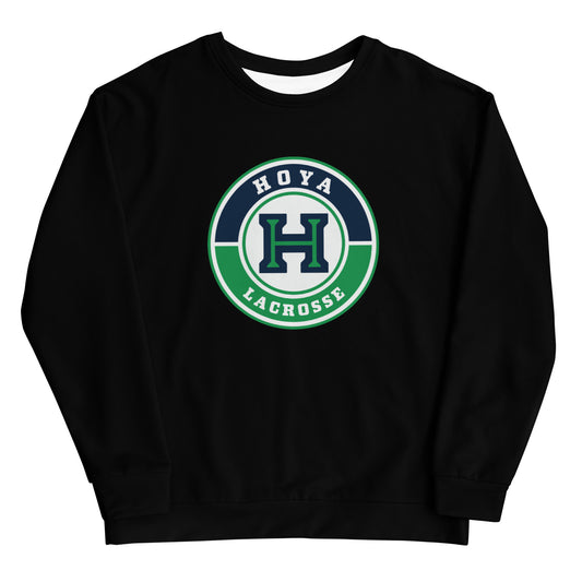 Adult Hoya Lacrosse Performance Crewneck Sweatshirt