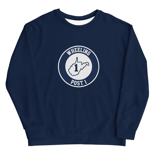 Adult Wheeling Post 1 Performance Crewneck Sweatshirt