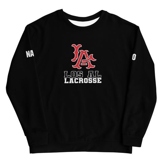 Adult Los Al Lacrosse Performance Crewneck Sweatshirt -Personalized