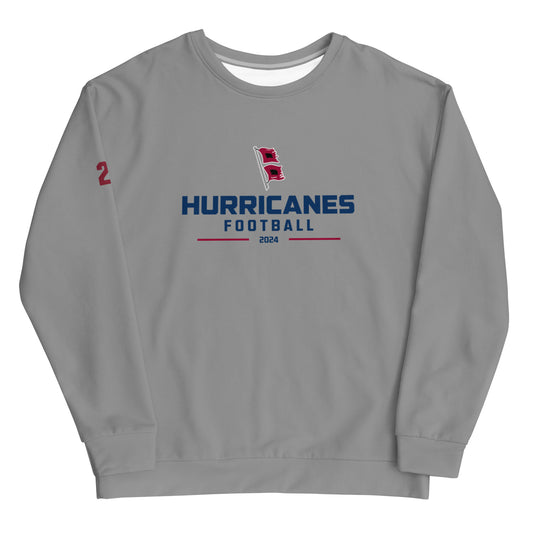 Adult Liberty Football Performance Crewneck Sweatshirt - Personalized