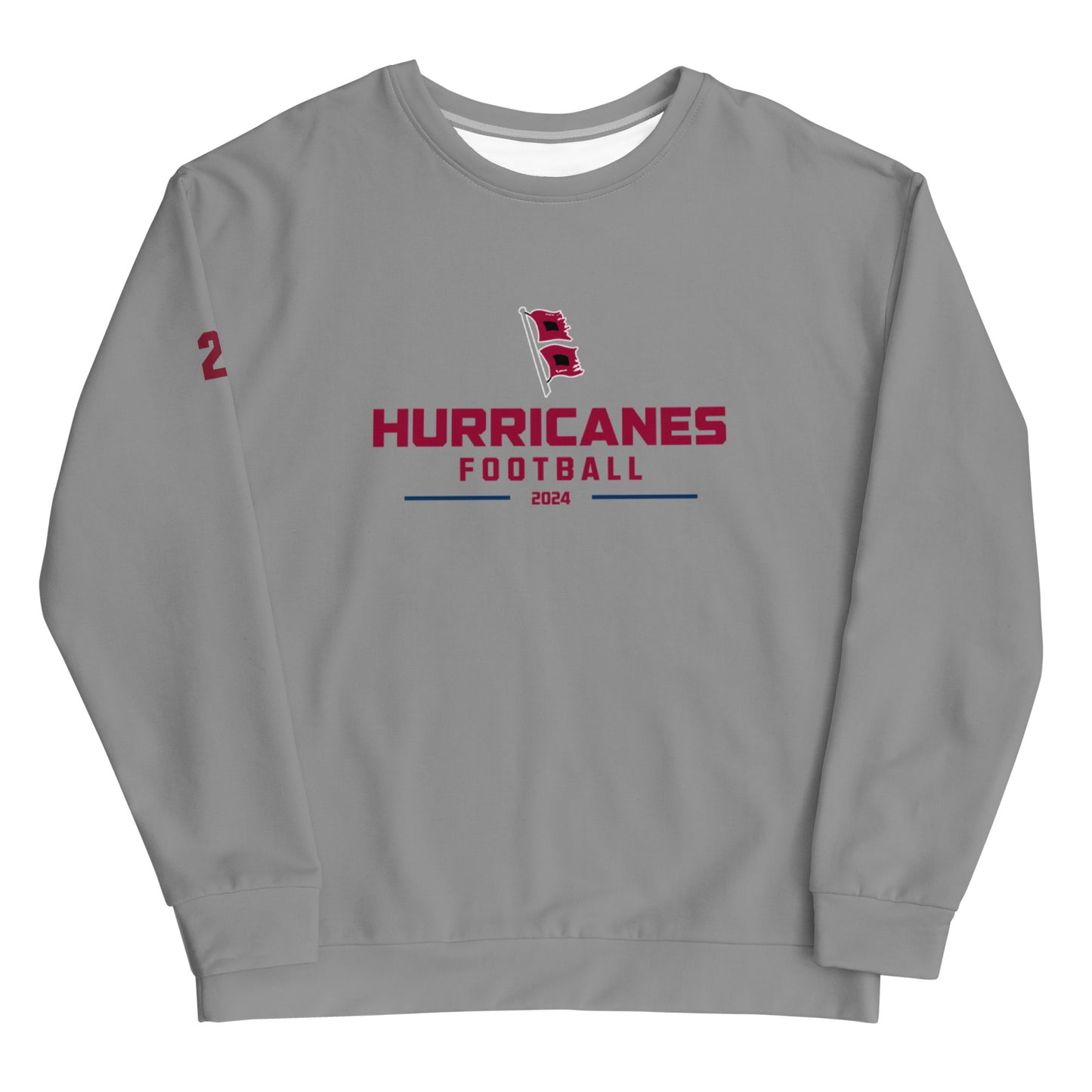 Adult Liberty Football Performance Crewneck Sweatshirt - Personalized