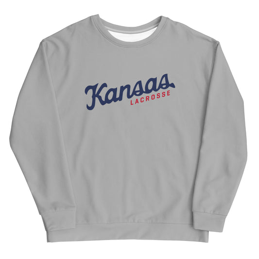 Adult KU Club Lacrosse Performance Crewneck Sweatshirt