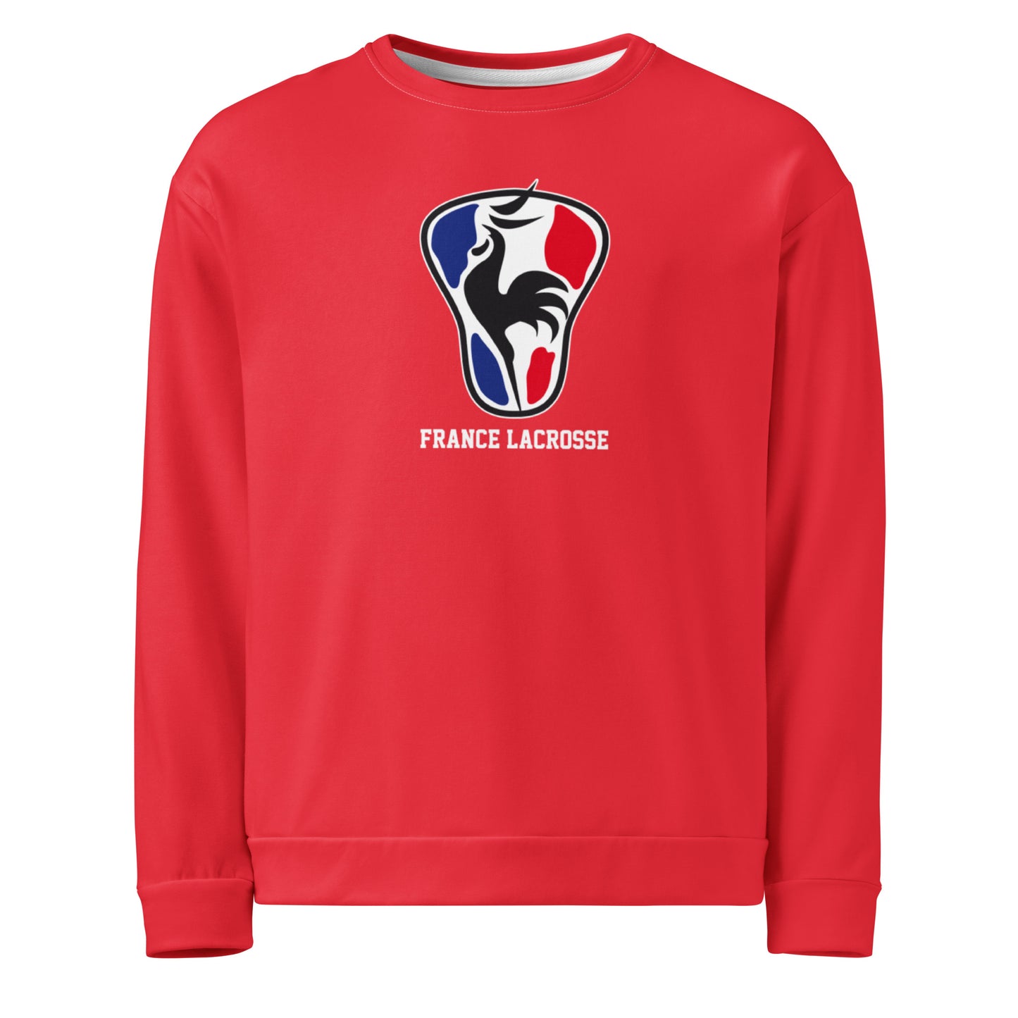 Adult France Lacrosse Performance Crewneck Sweatshirt