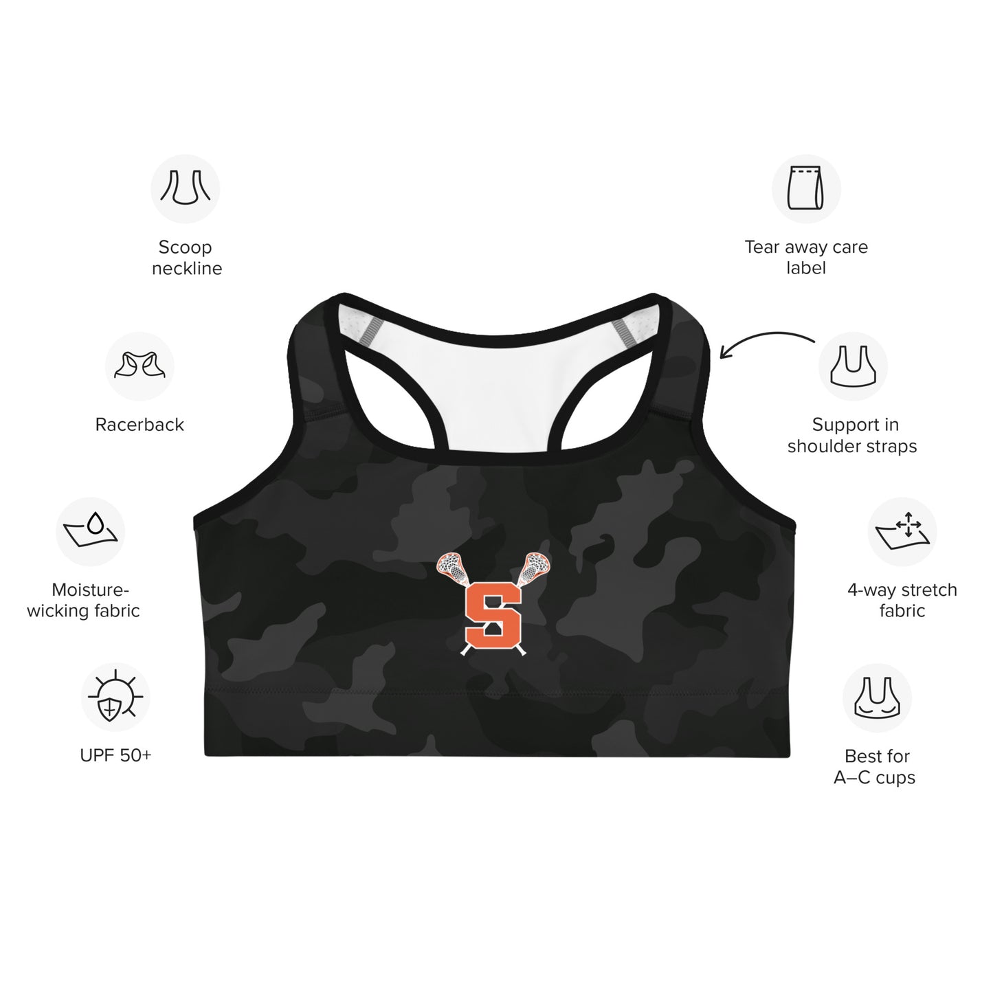 Women's Sailors Lax Sports Bra