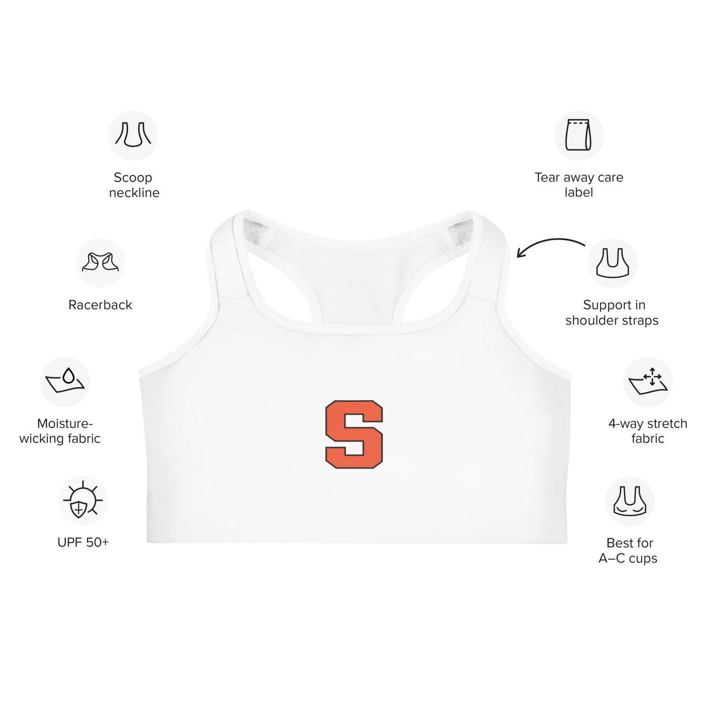 Women's Sailors Lax Sports Bra
