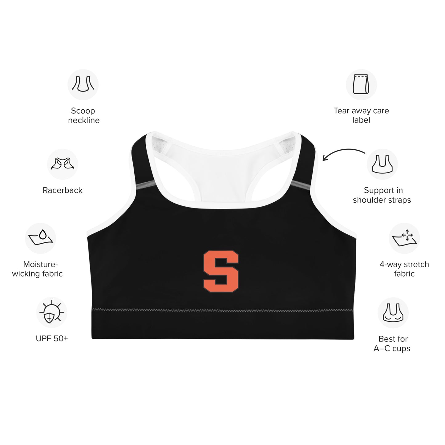 Women's Sailors Lax Sports Bra