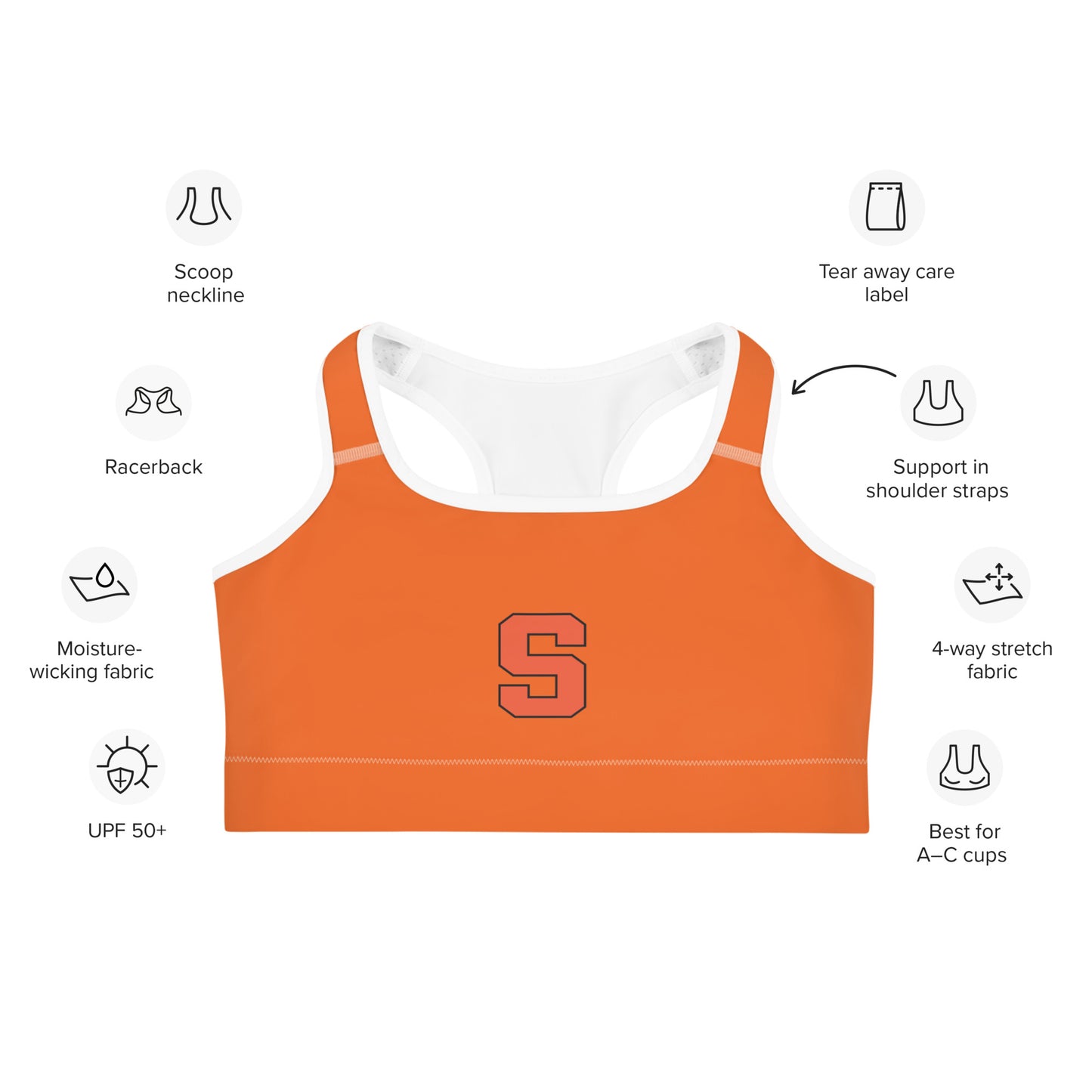 Women's Sailors Lax Sports Bra