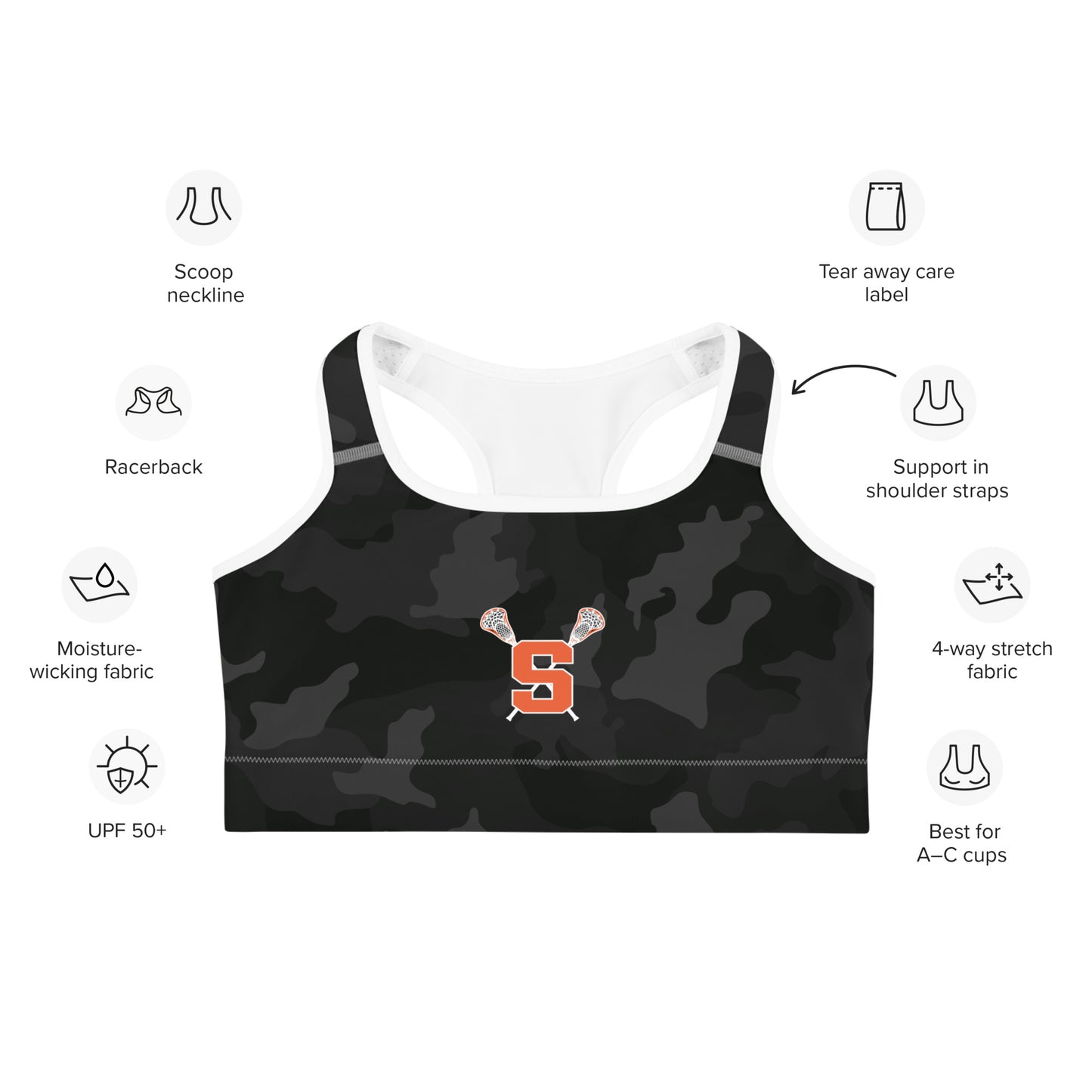 Women's Sailors Lax Sports Bra