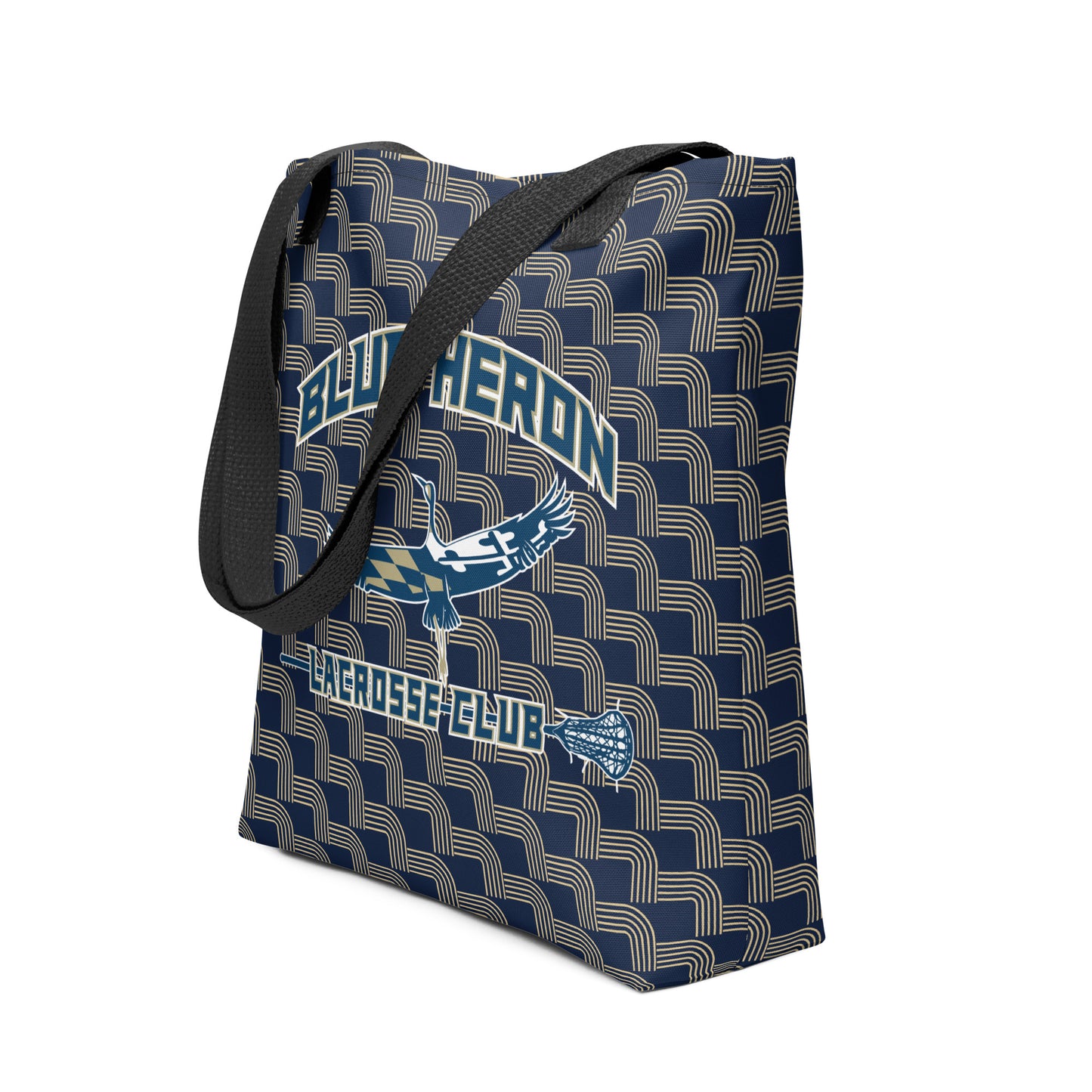 Blue Heron Lacrosse Tote Bag