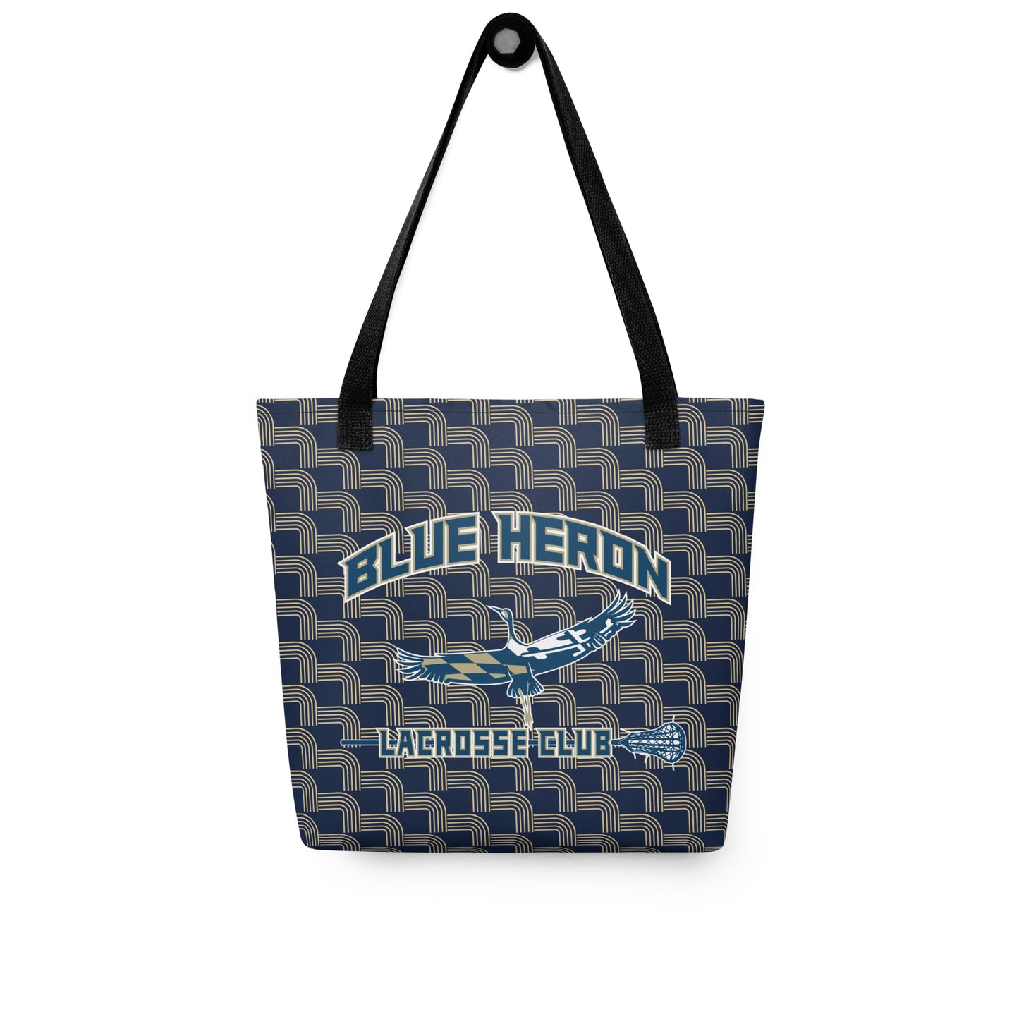 Blue Heron Lacrosse Tote Bag