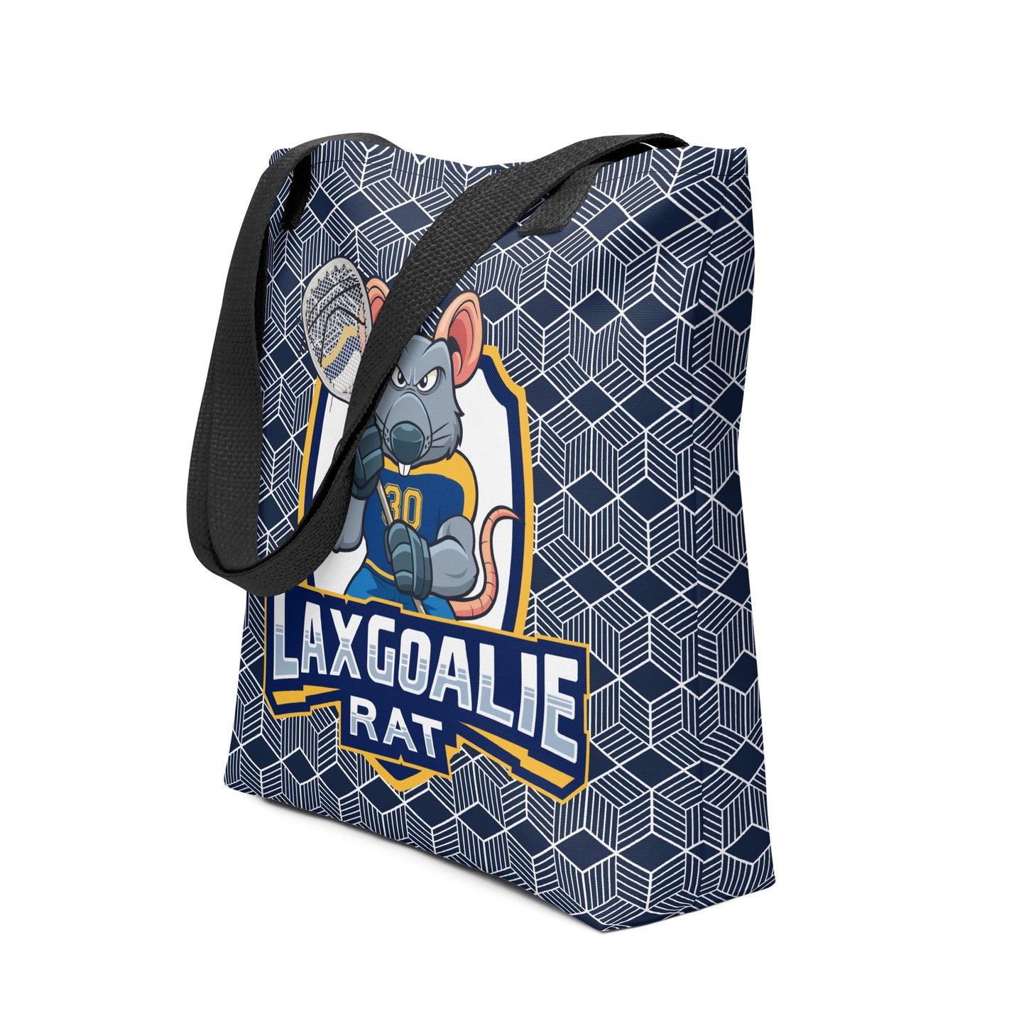 Lax Goalie Rat Tote Bag