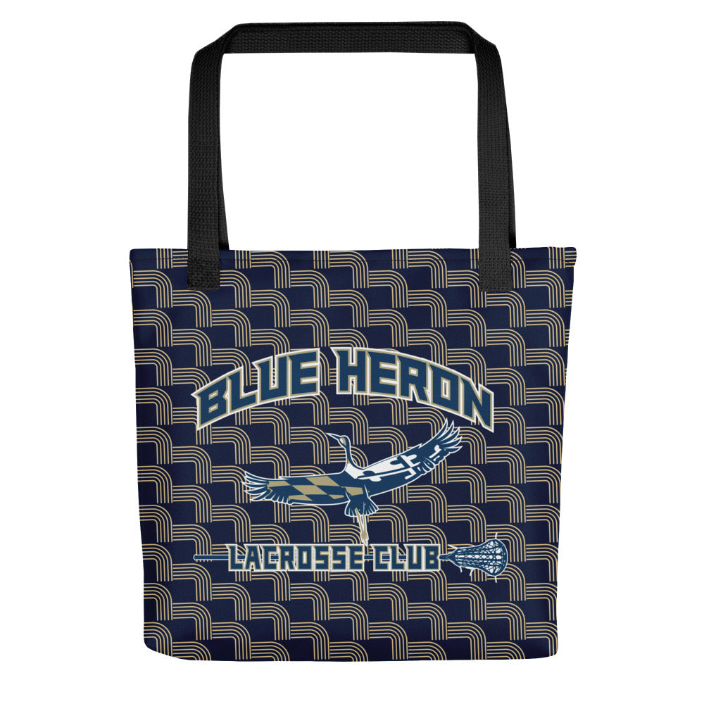 Blue Heron Lacrosse Tote Bag