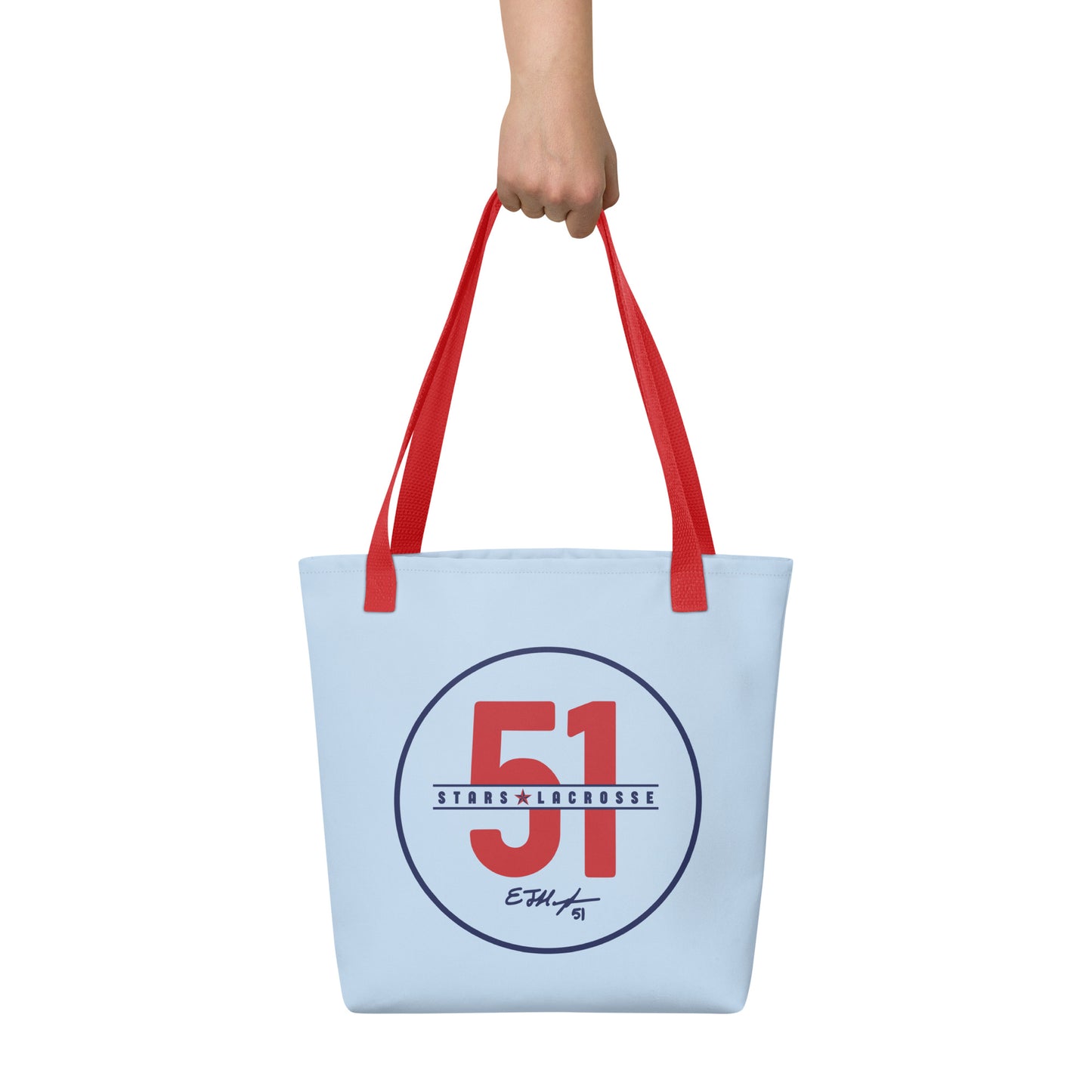51 Stars Lacrosse Tote Bag