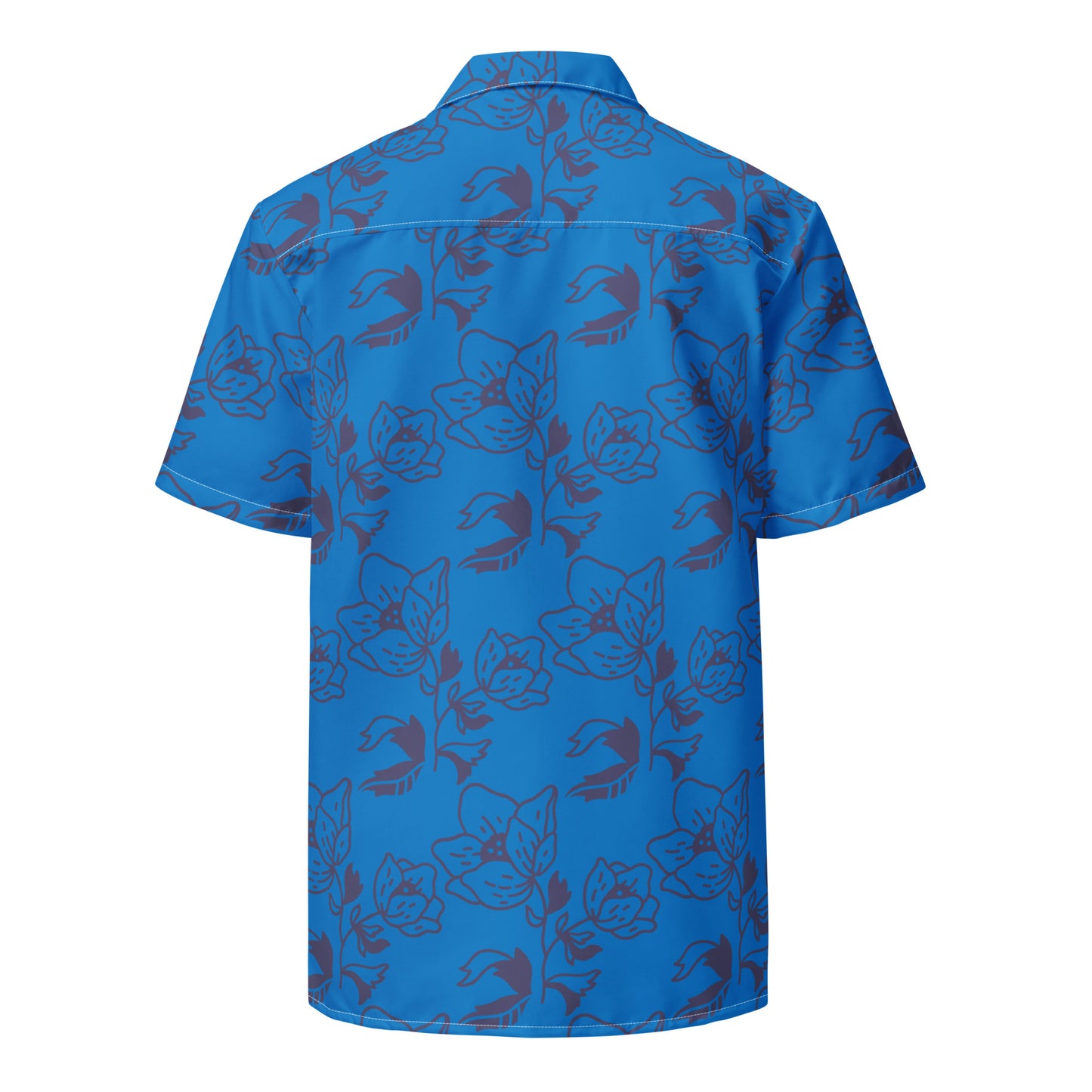 Adult BayLax Short Sleeve Button Down Shirt