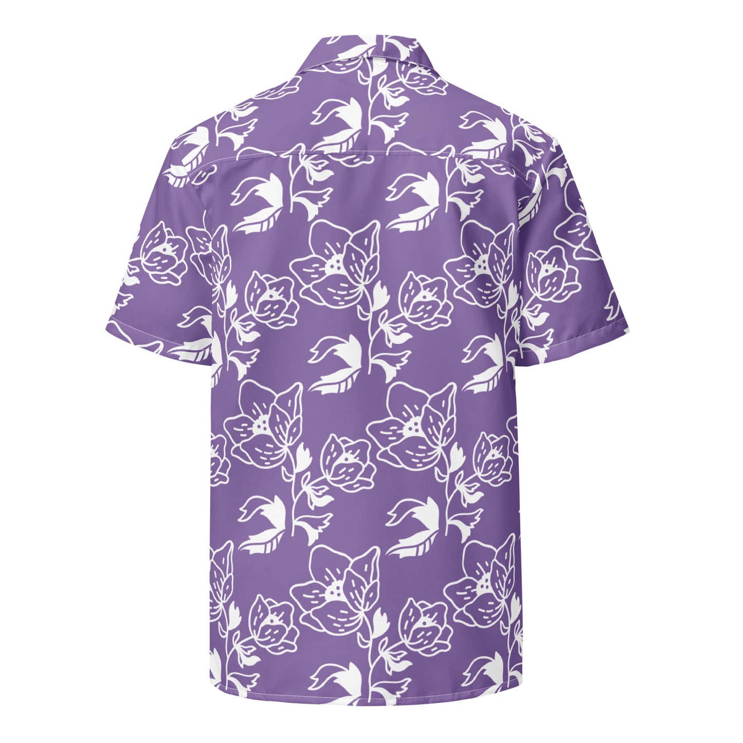 Adult Evergreen High School Lacrosse Short Sleeve Button Down Shirt