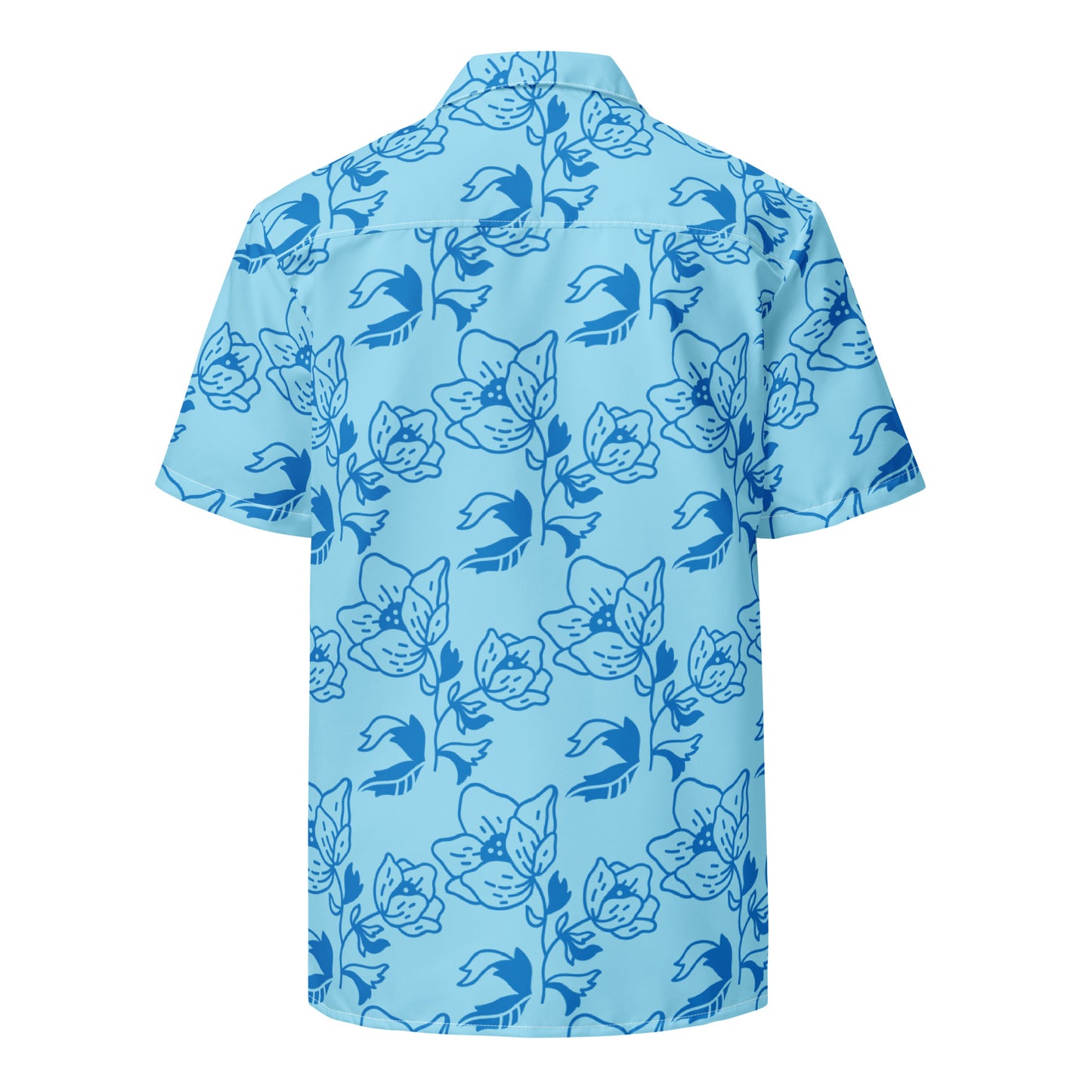 Adult Evergreen High School Lacrosse Short Sleeve Button Down Shirt