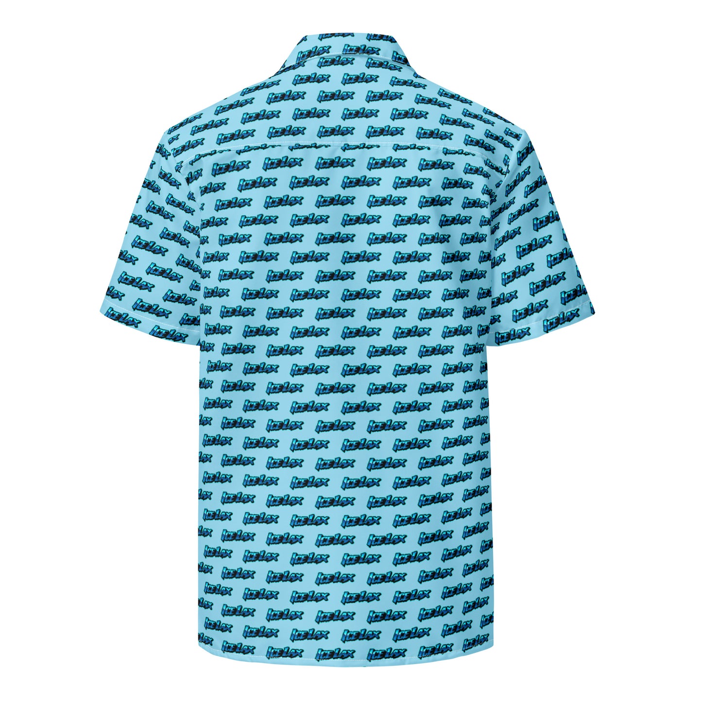 Adult ICE LAX Short Sleeve Button Down Shirt