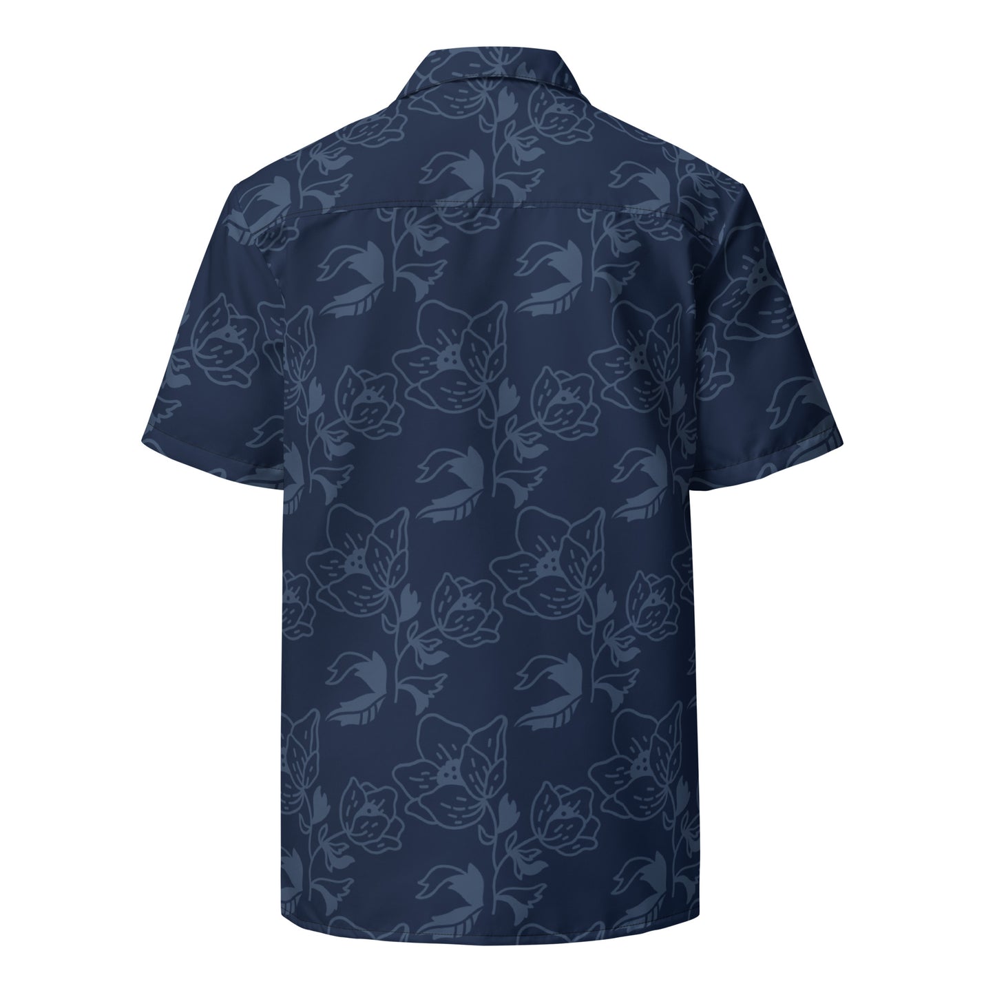 Adult Evergreen High School Lacrosse Short Sleeve Button Down Shirt